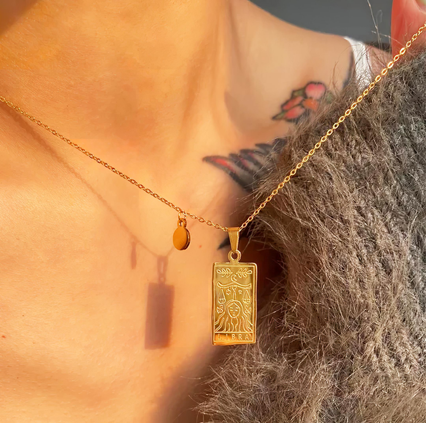 Engraved Zodiac Necklace