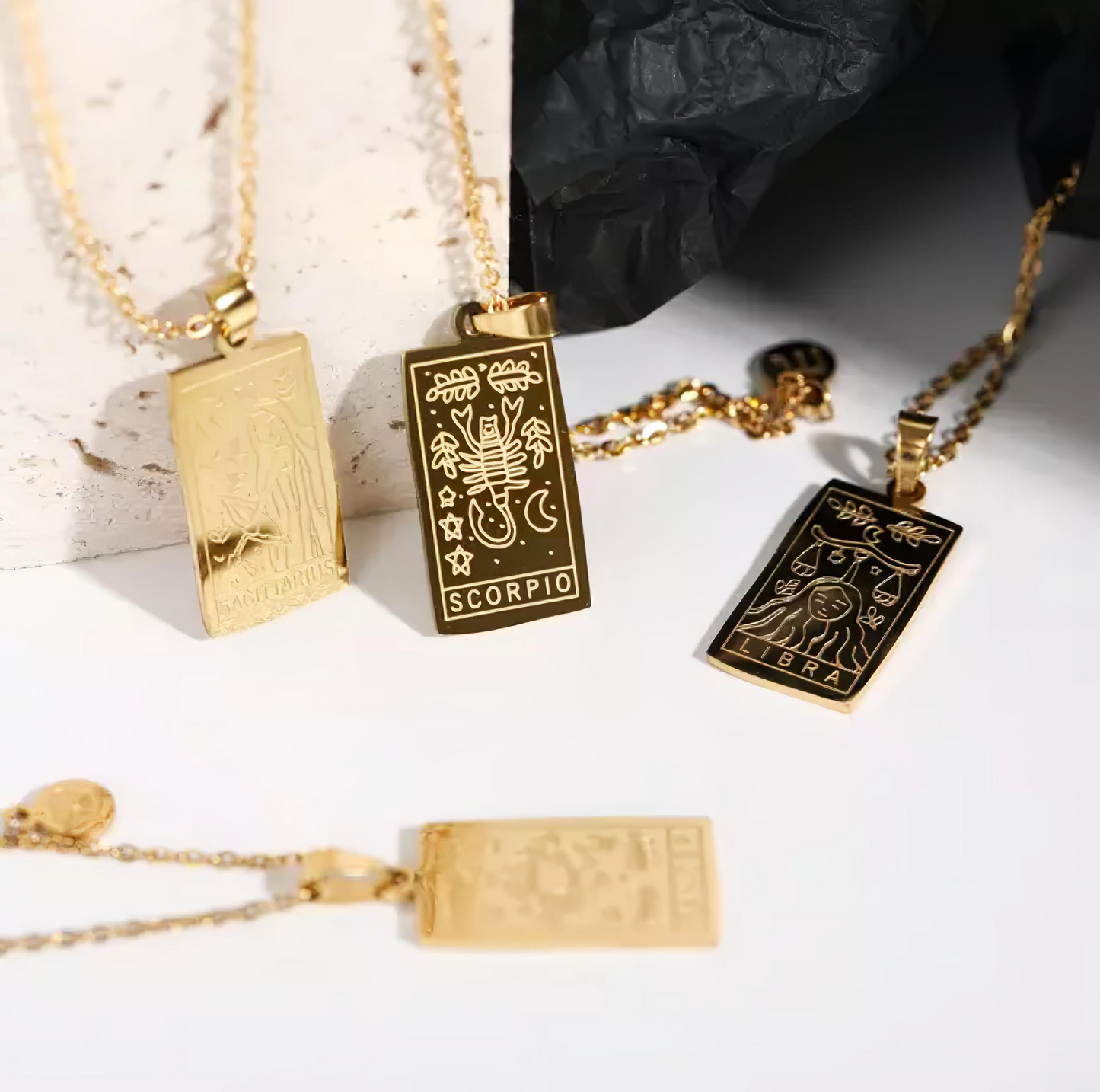 Engraved Zodiac Necklace