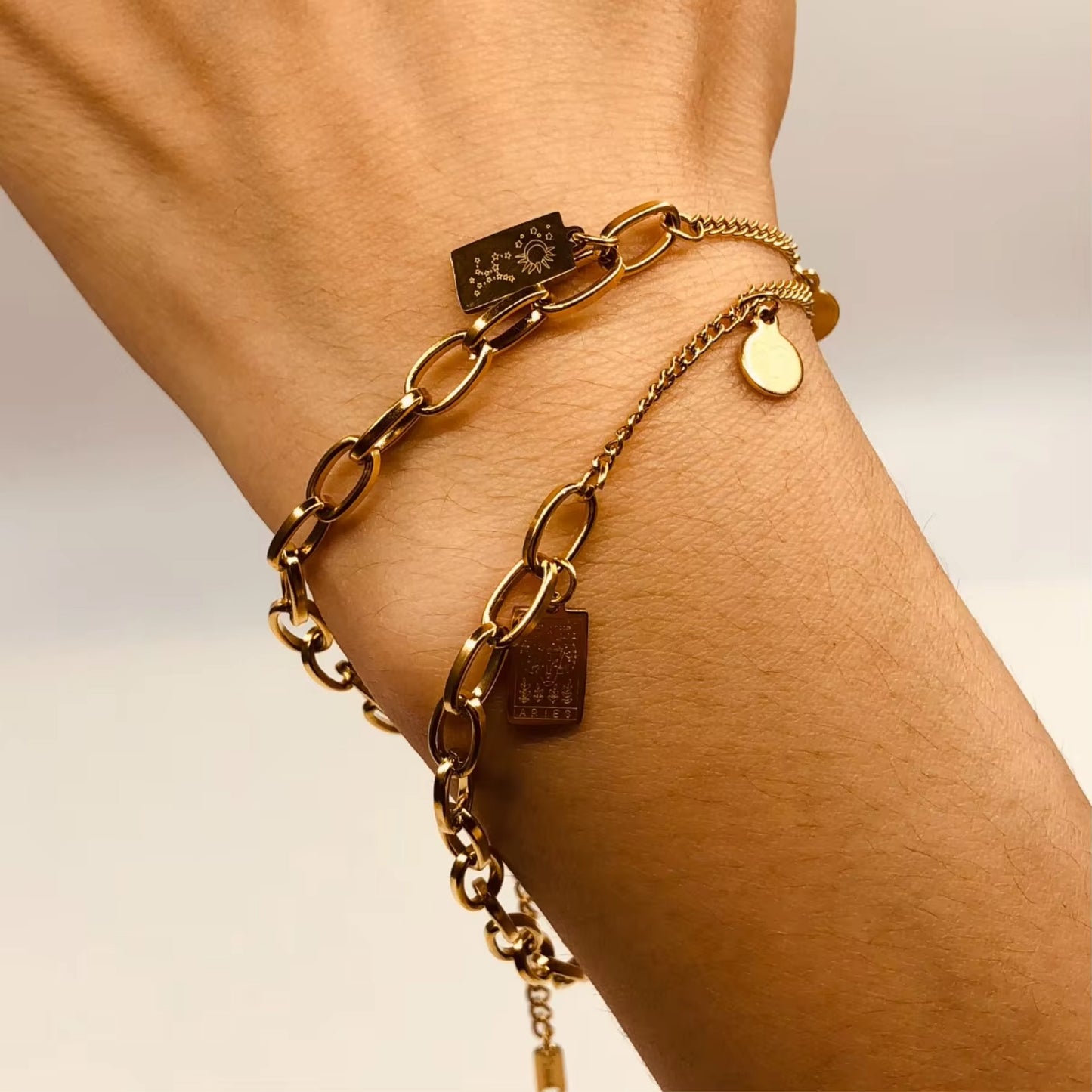 Engraved Zodiac Bracelet