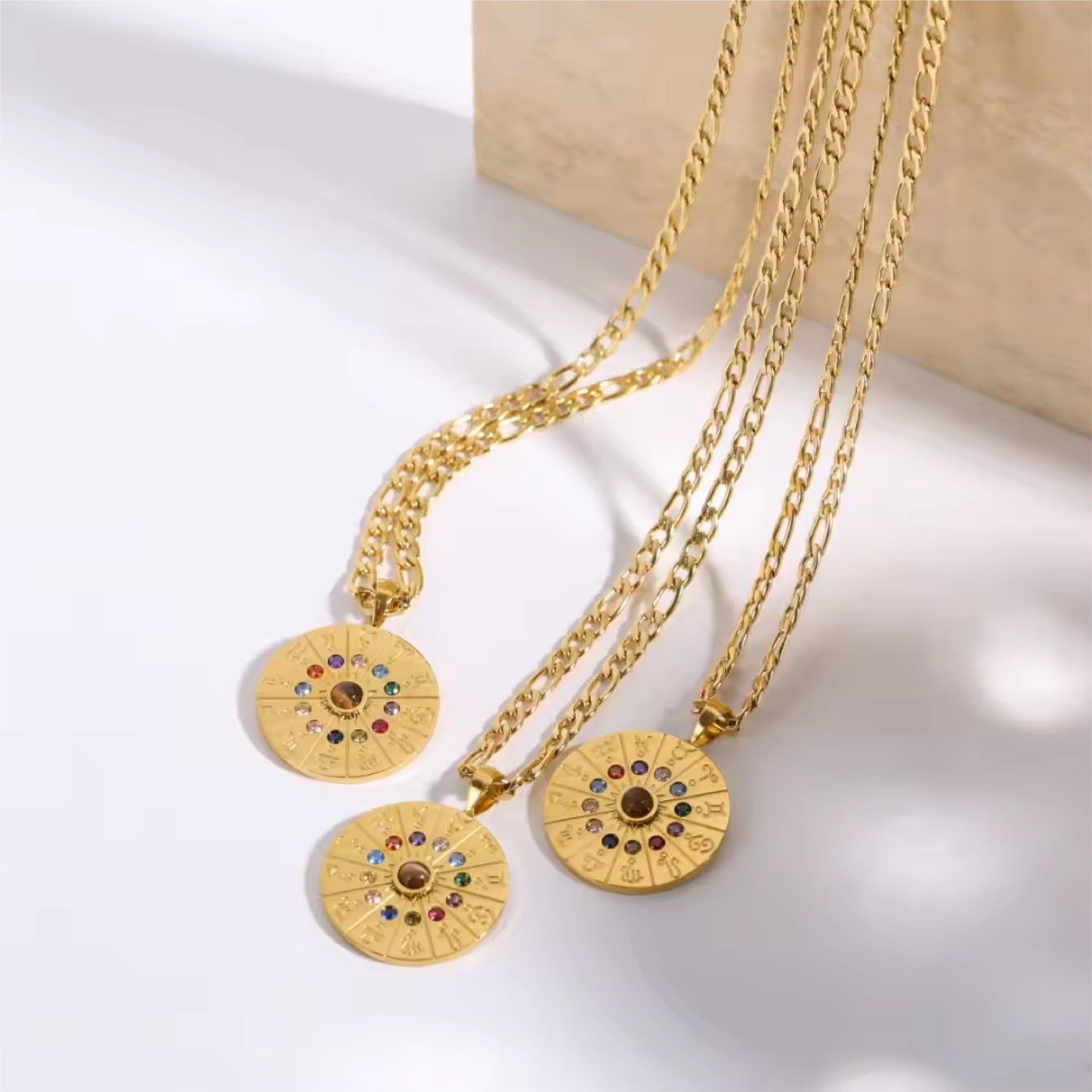 Zodiac Wheel Necklace