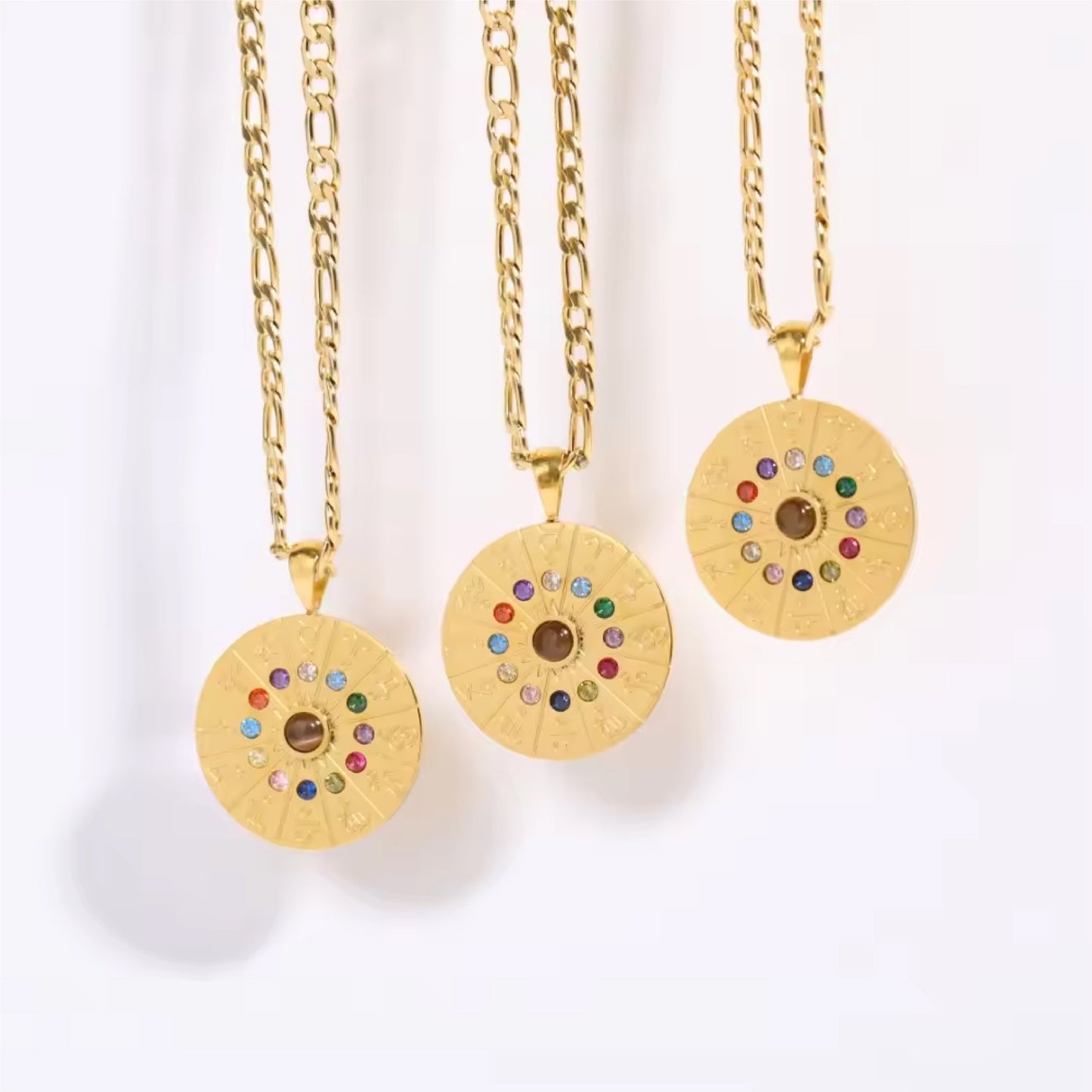 Zodiac Wheel Necklace